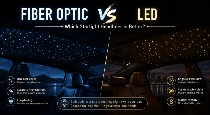 Fiber Optic VS LED Which Starlight Headliner is Better